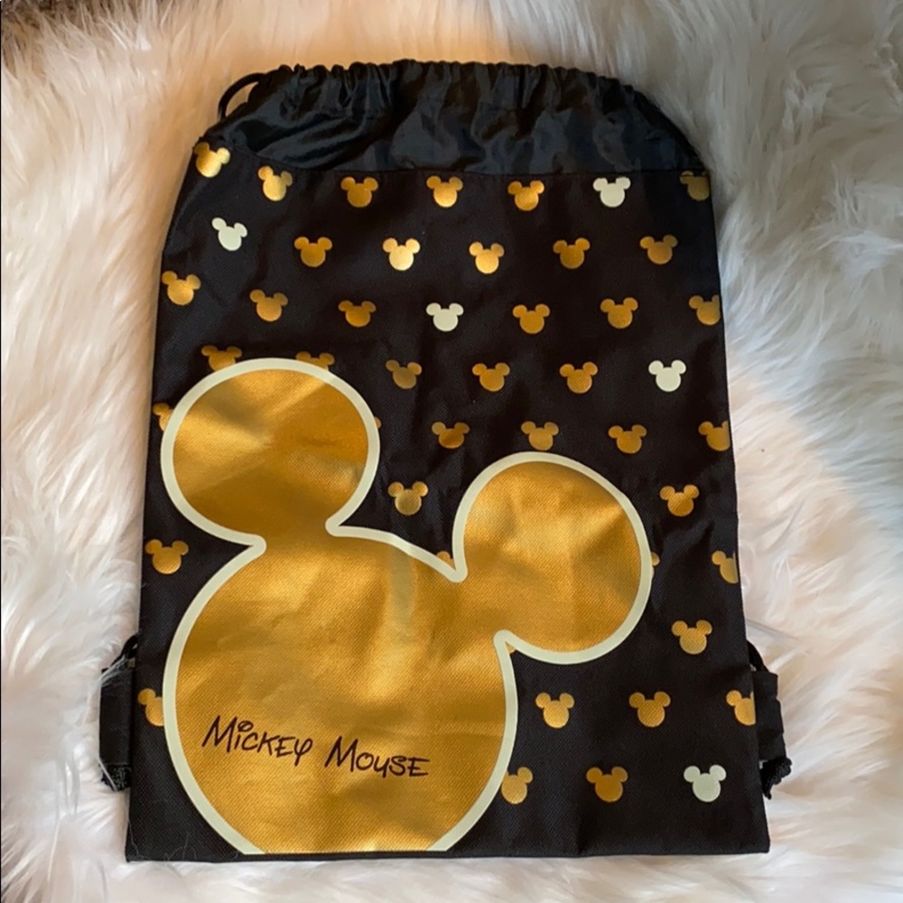 Mickey Mouse Disney Drawstring Backpack Tote Bag - image 1